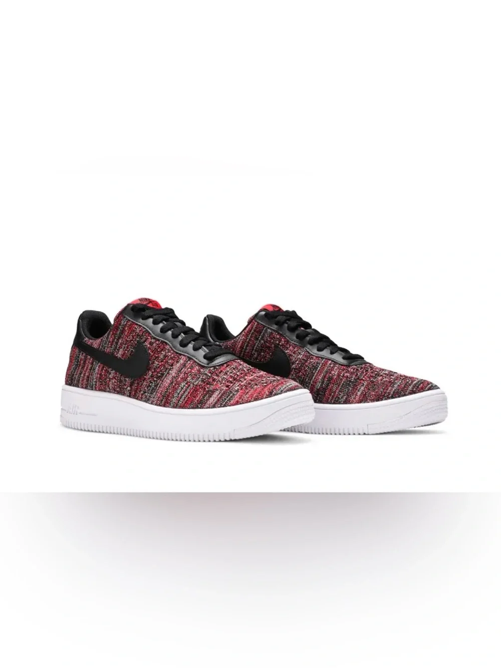 Nike Air Force 1 Flyknit 2.0 University Red Black